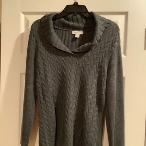 Grey sweater large Coldwater Creek